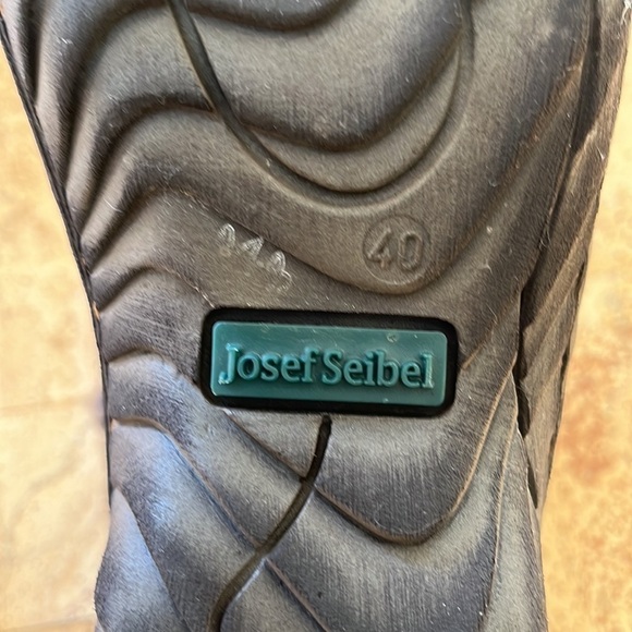 Josef Seibel Lydia Knitted Cuff Ladies Leather Ankle Boots in Moro Combi - Picture 5 of 5